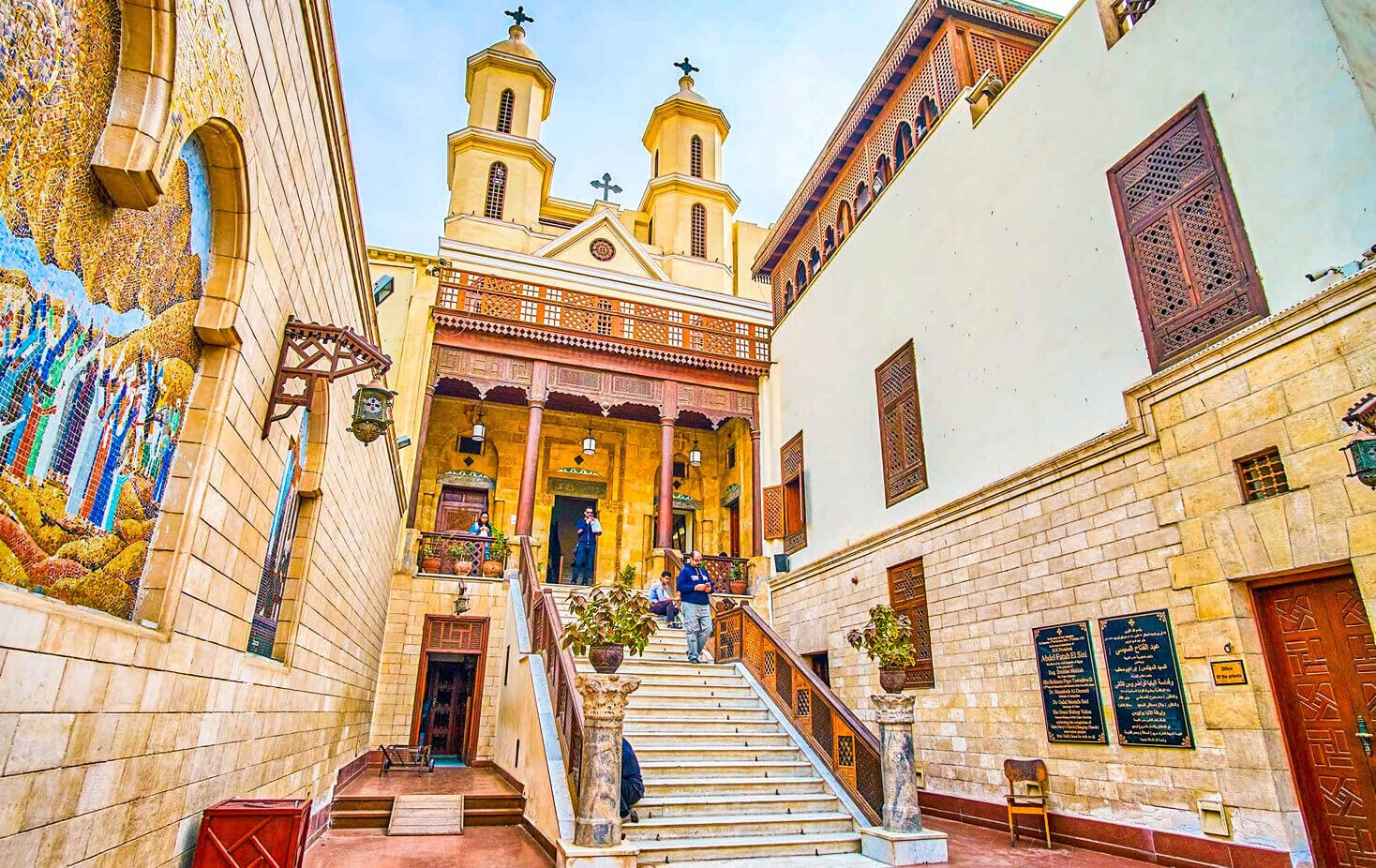 Chiesa Bella Appesa Nel Vecchio Cairo