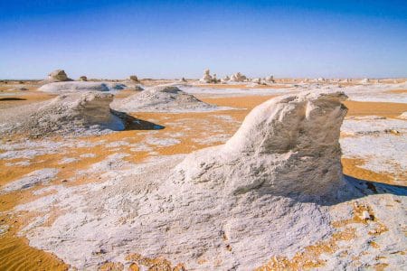 Una Meravigliosa Immagine Delle Dune Bianche Del Deserto Bianco