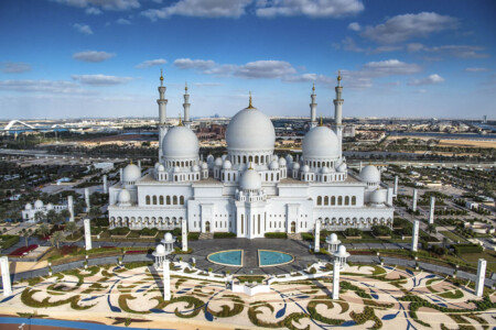 Una Meravigliosa Immagine Della Piu Grande Moschea Di Dubai Sheikh Zayed Mosque